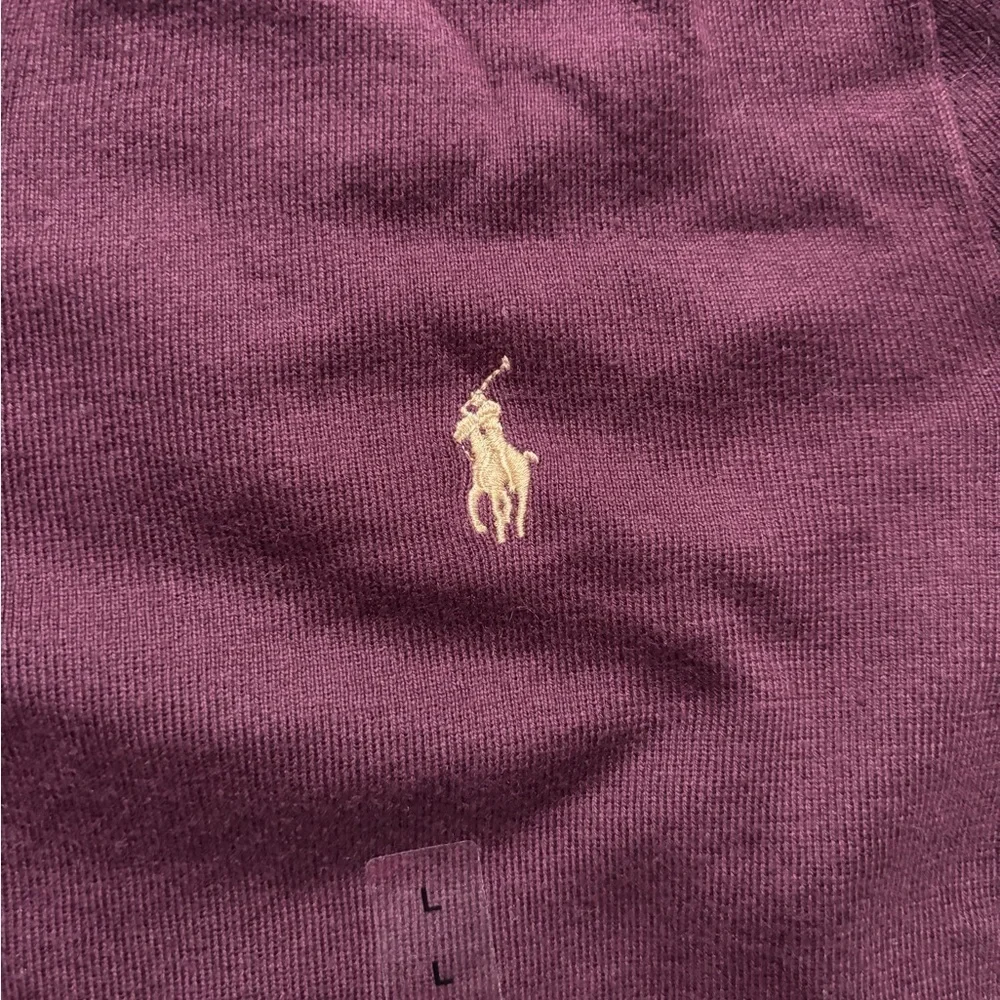 NWOT Polo by Ralph Lauren Men's Burgundy Sweater Size L